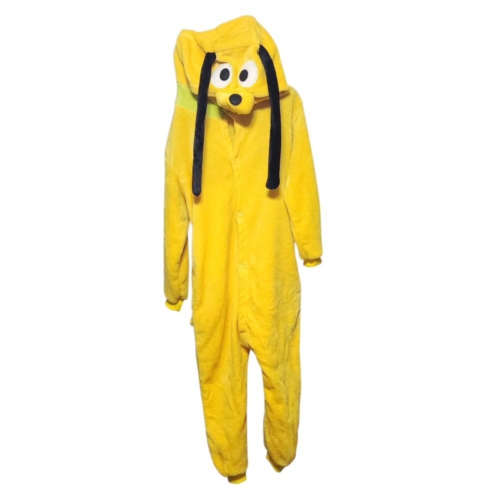 Kids Disney Pluto Halloween Button Up Onesie.